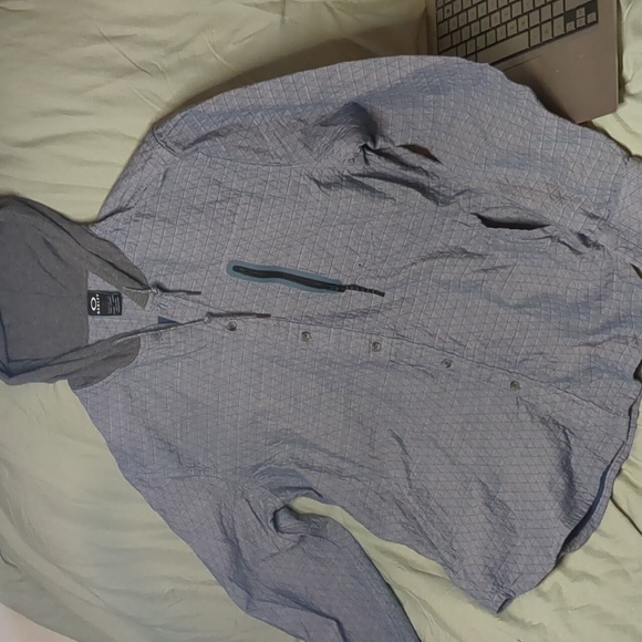 Oakley Button Down Quilted Hoodie/jacket ☠️Sz XL☠️ - Picture 3 of 10